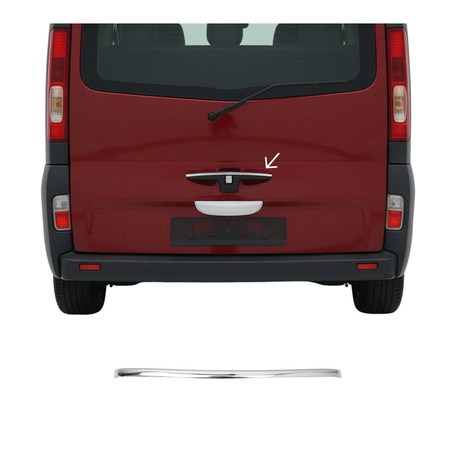 Heckklappe Kofferraumöffner Griff für Opel Vivaro A 2001-2014 Edelstahl Chrom