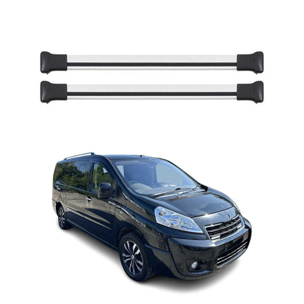 Dachträger Grundtäger für Peugeot Expert 2007-2016 75kg Aluminium Silber 2 tlg