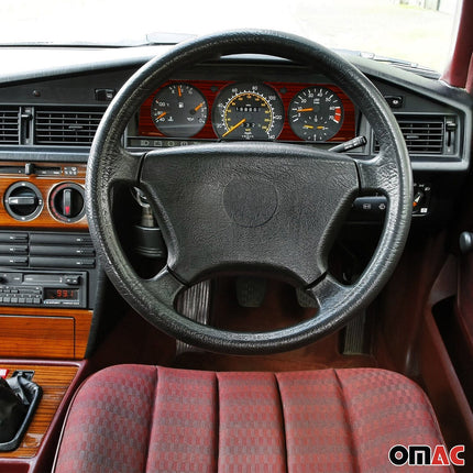 Cockpit Tachorahmen Tacho-Abdeckung für Mercedes W201 1982-1993 Zebrano