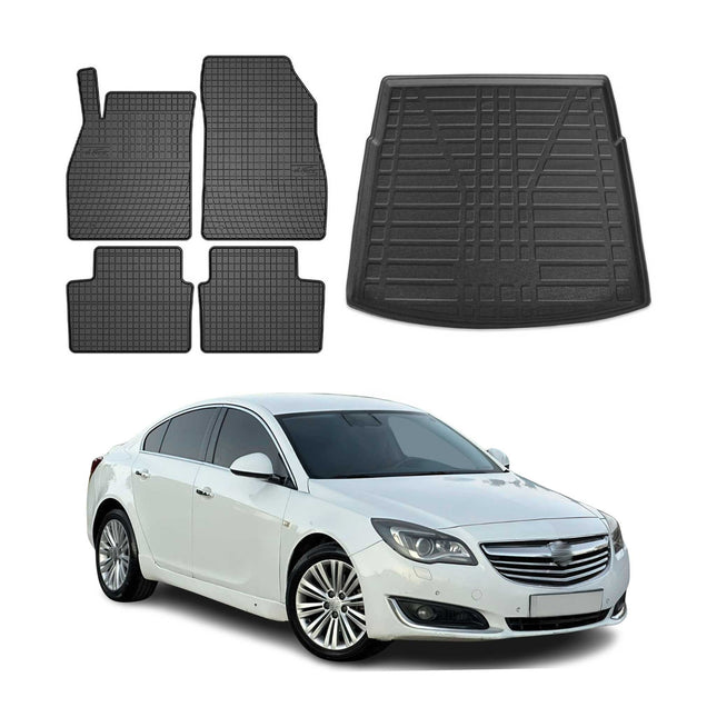 Fußmatten & Kofferraumwanne Set für Opel Insignia Sports Tourer 2009-2013 Gummi
