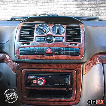 Innenraum Dekor Cockpit für Audi A1 A1 Sportback 8X 2010-18 13x Wurzelholz Optik