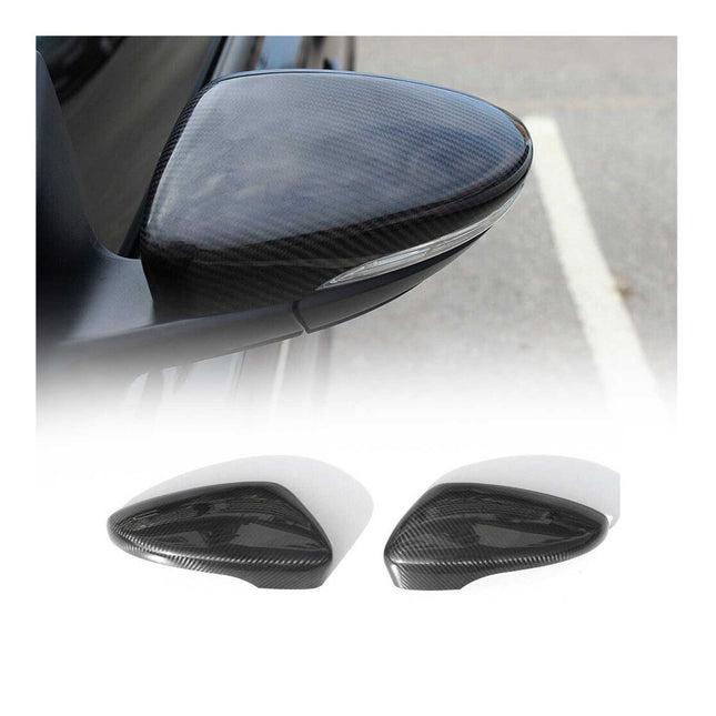 Spiegelkappen Spiegelabdeckung für VW Passat CC 2008-2016 Echt Carbon Schwarz