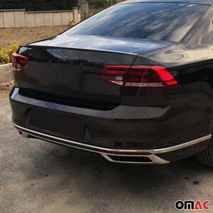 Stoßstangen Diffusor Auspuffrahmen für VW Passat B8,5 Stufenheck 2019-2023 Chrom