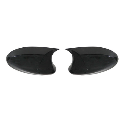 Spiegelkappen Spiegelabdeckung für BMW 3er E90 2005-2008 ABS Schwarz Glanz 2tlg