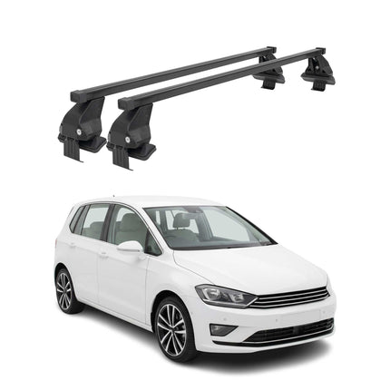 Menabo Dachträger Grundtäger für VW Golf 2019-2026 50kg Stahl Schwarz 2 tlg