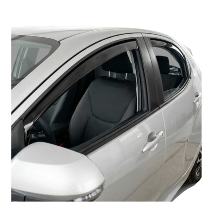 Windabweiser Regenabweiser für Toyota Yaris 2020-2026 Dunkel Acryl 4tlg