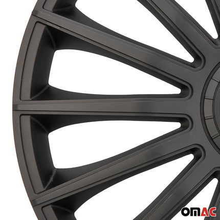 Radkappen Radzierblenden Sparco Treviso 16" Zoll Auto Abdeckung Set Schwarz 4x