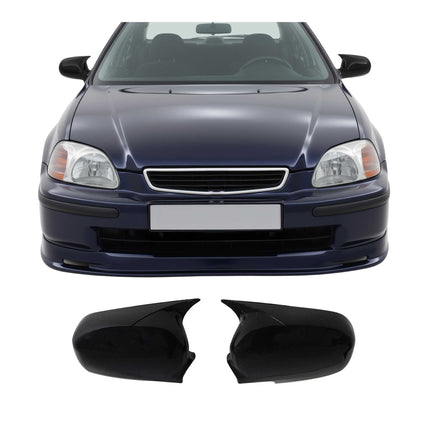 Spiegelkappen Spiegelabdeckung für Honda Civic Schrägheck 1997-1999 ABS Glanz