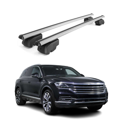 Dachträger Grundtäger für VW Touareg 2018-2026 75kg Aluminium Silber 2 tlg