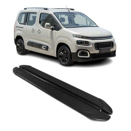Trittbretter Seitenschweller für Citroen Berlingo L1 2018-2026 Kombi Alu Schwarz