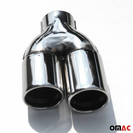 Auspuffblende Endrohr für Mercedes SL R231 2011-2026 Edelstahl Chrom 60mm 2tlg