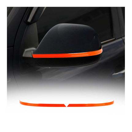 Spiegelkappen Leiste für VW Transporter T5 2010-2015 Edelstahl Orange 2tlg