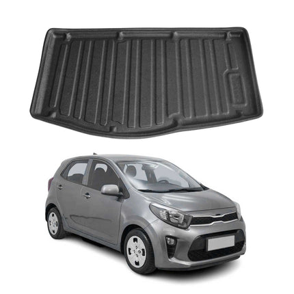Kofferraumwanne Laderaumwanne für Kia Picanto 2017-2026 Schrägheck Gummi TPE