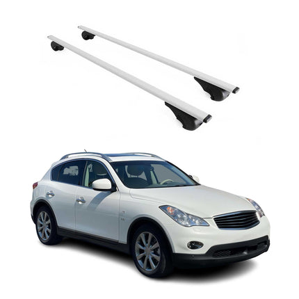 Dachträger Grundtäger für Infiniti QX50 mk1 2015-2017 FL 75kg Metall Silber 2x