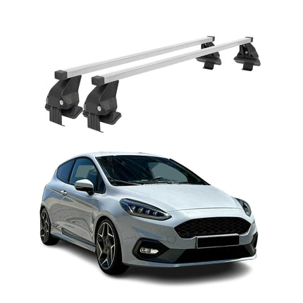 Menabo Dachträger Grundtäger für Ford Fiesta ST-Line 2018-2023 50kg Stahl Silber