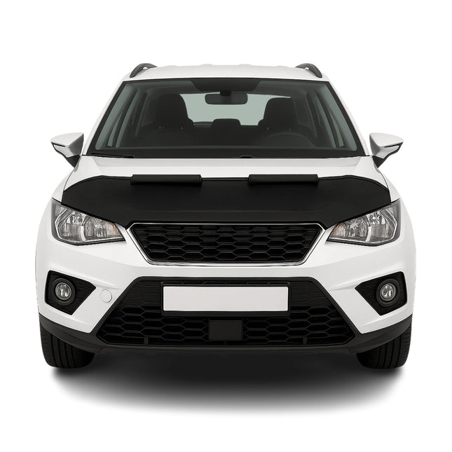 Haubenbra Steinschlagschutz Bonnet Bra für Seat Arona 2017-2026 Schwarz Halb