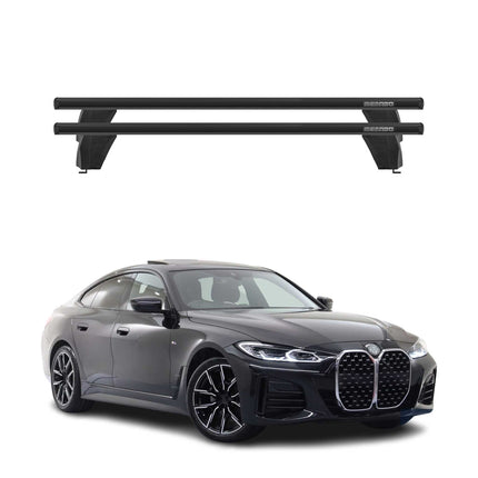Menabo Dachträger Grundträger für BMW 4er G26 Gran Coupe 2020-26 ABE Alu Schwarz