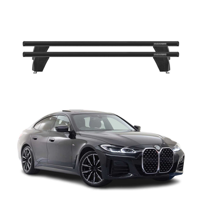 Menabo Dachträger Grundträger für BMW 4er G26 Gran Coupe 2020-26 ABE Alu Schwarz