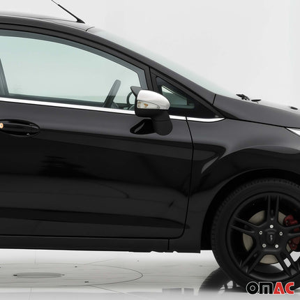 Spiegelkappen für Ford Fiesta / B-Max 2008-2017 Satin Chrom ABS 2x