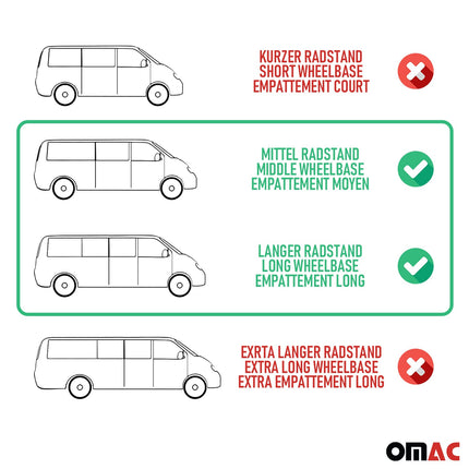 Trittbretter Seitenbretter für Citroen Jumpy 2016-2023 L2 L3 Langer Alu Silber