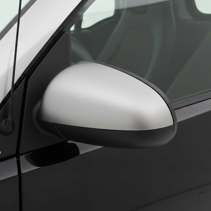 Spiegelkappen Spiegelabdeckung für Smart 451 2007-2015 Edelstahl Matt 2tlg