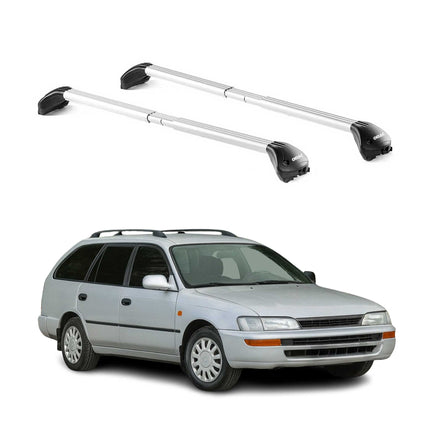 Dachträger für Toyota Corolla Kombi 1992-1997 5 tür 100kg Alu Silber 2x ABE