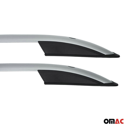 Dachreling Relingträger Alu für Dacia Sandero Stepway 2007-2012 Alu Silber 2x