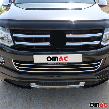 Kühlergrill Leisten Grillleisten für VW Amarok 2010-2016 Edelstahl Chrom 3tlg