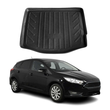 Kofferraumwanne Laderaumwanne für Ford Focus mk3 2011-2018 Fünftürer Gummi TPE