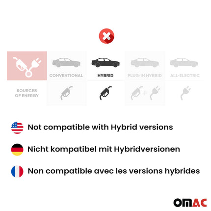 OMAC Gummimatten Fußmatten für Toyota RAV4 IV XA40 2013-2018 TPE Automatten 4tlg
