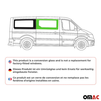 Seitenfenster Auto Fenster für VW Crafter 2017-2026 Schiebetür Rechts L2