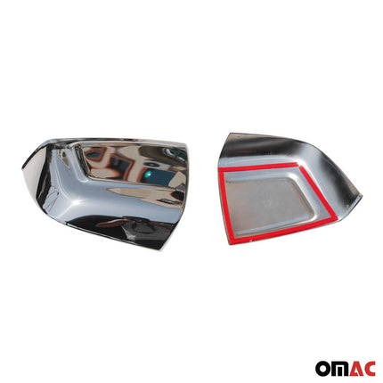Spiegelkappen Spiegelabdeckung für Opel Combo D 2012-2018 Edelstahl Chrom 2tlg