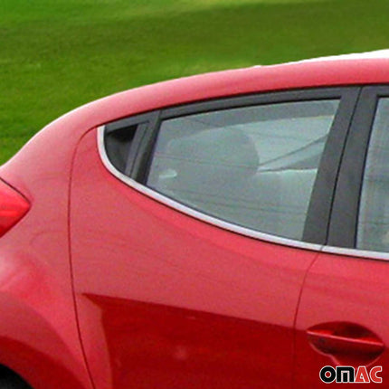 Fensterleisten Zierleisten für Hyundai Veloster 2011-2019 Edelstahl Chrom 4tlg