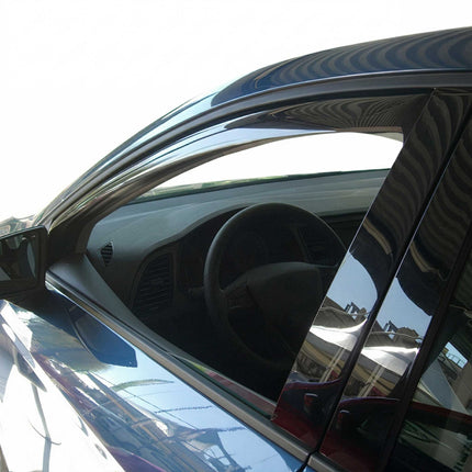 Windabweiser Regenabweiser für Seat Leon ST Kombi 2012-2020 5tür Dunkel Acryl 2x