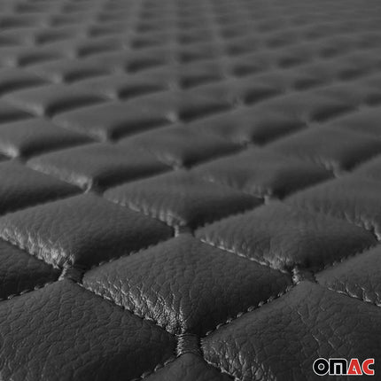 Polsterstoff Auto Polster 140cm x 100cm Gesteppt Kunstleder Himmelstoff Schwarz