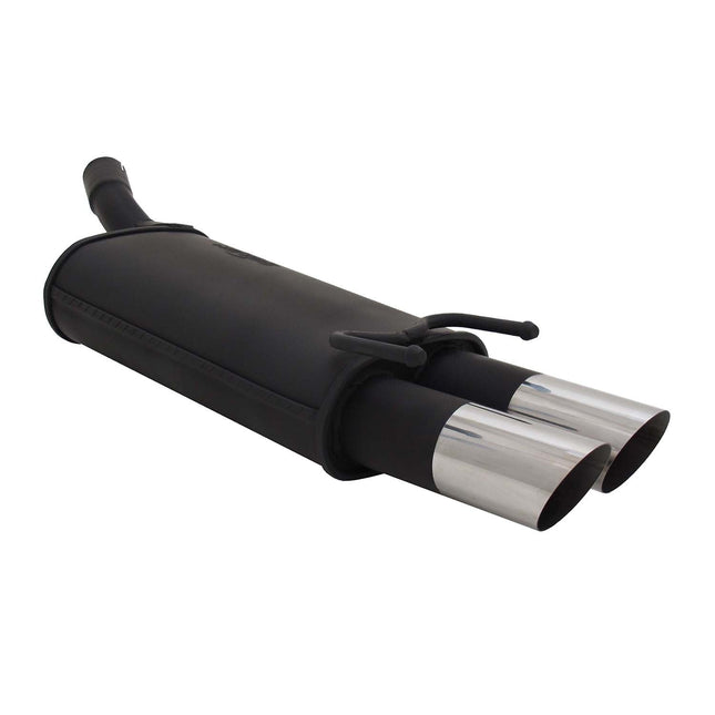 Novus Sportauspuff für Opel Corsa B 2x76mm MS-Design Endschalldämpfer mit ABE
