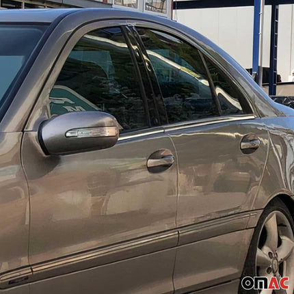 Fensterleisten Zierleisten für Mercedes C Klasse W203 2000-2007 Edelstahl 4tlg