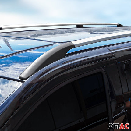 Dachreling Dachgepäckträger für Renault Kangoo 2008-2021 L1 Alu Grau