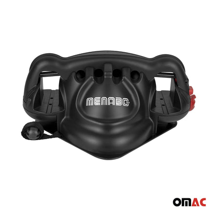 Menabo Magnetischer Skiträger Snowboard Dachträger Abschließbar Schwarz 2x