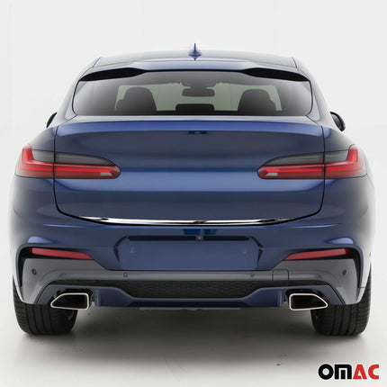 Kofferraumleiste Heckklappe Leiste für BMW X4 G02 2018-2025 Edelstahl Chrom 1tlg