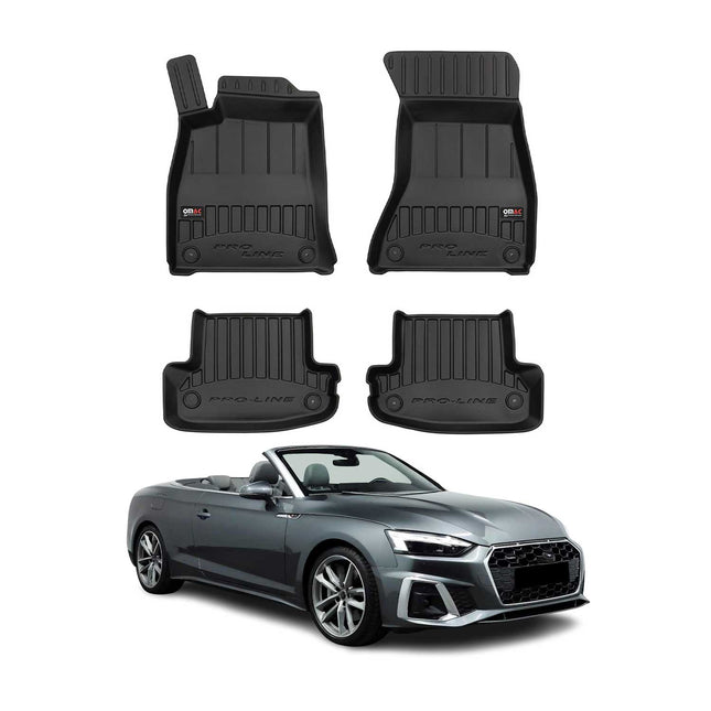 OMAC Gummi Fußmatten für Audi A5 Coupé Cabriolet F5P 2016-2024 Premium Gummi
