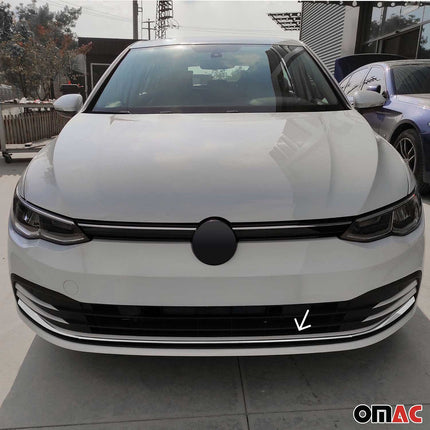 Kühlergrill Leisten Grillleisten für VW Golf 8 Schrägheck 2019-2026 Chrom 3tlg