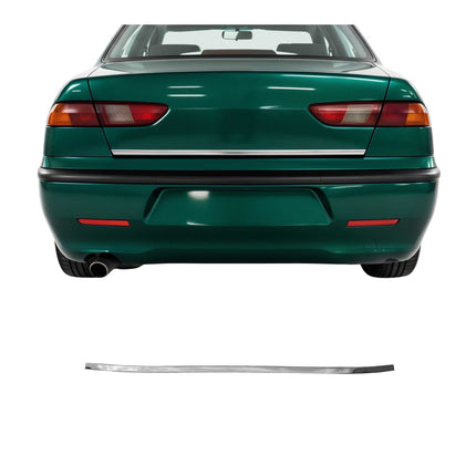 Kofferraumleiste für Alfa Romeo 156 Stufenheck 1997-2005 Untere Edelstahl Chrom