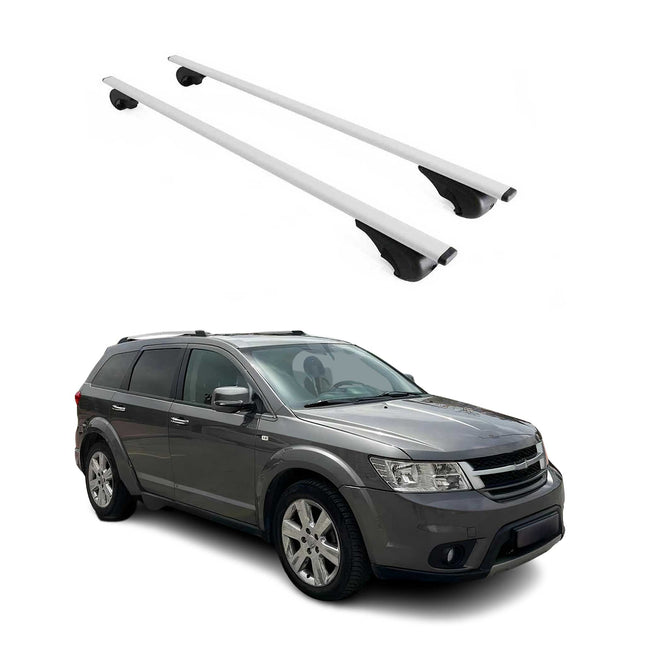 Dachträger Grundtäger für Fiat Freemont 2011-2016 75kg Metall Silber 2 tlg