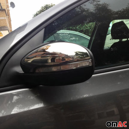 Spiegelkappen Spiegelabdeckung für VW Golf 2008-2014 Edelstahl Chrom 2tlg