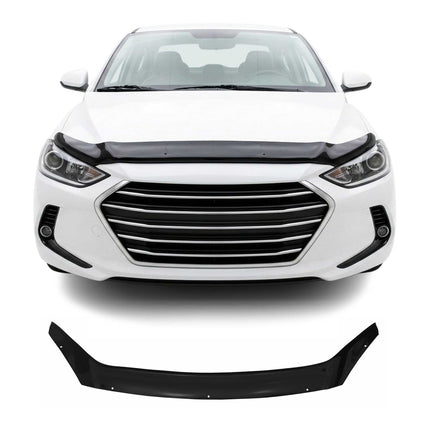 Motorhaube Deflektor Insektenschutz für Hyundai Elantra 2016-2021 Dunkel