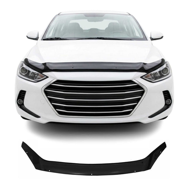 Motorhaube Deflektor Insektenschutz für Hyundai Elantra 2016-2021 Dunkel