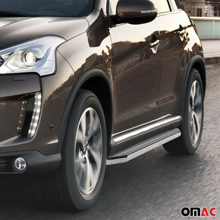 Trittbretter Seitenschweller für Citroen C-Crosser 2007-2013 ABE Alu