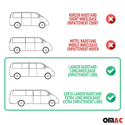 Alu Trittbretter für Fiat Ducato 2006-2026 Seitenbretter L3 L4 Extra Langer 2x