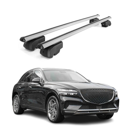 Dachträger Grundtäger für Genesis GV60 2022-2026 75kg Alu Silber 2 tlg